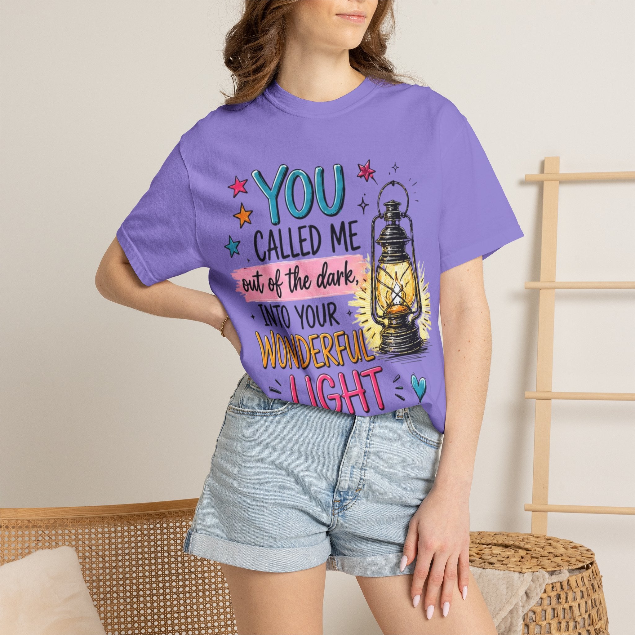 You Called Me Out of the Dark Lantern T-Shirt — Inspirational Graphic Tee