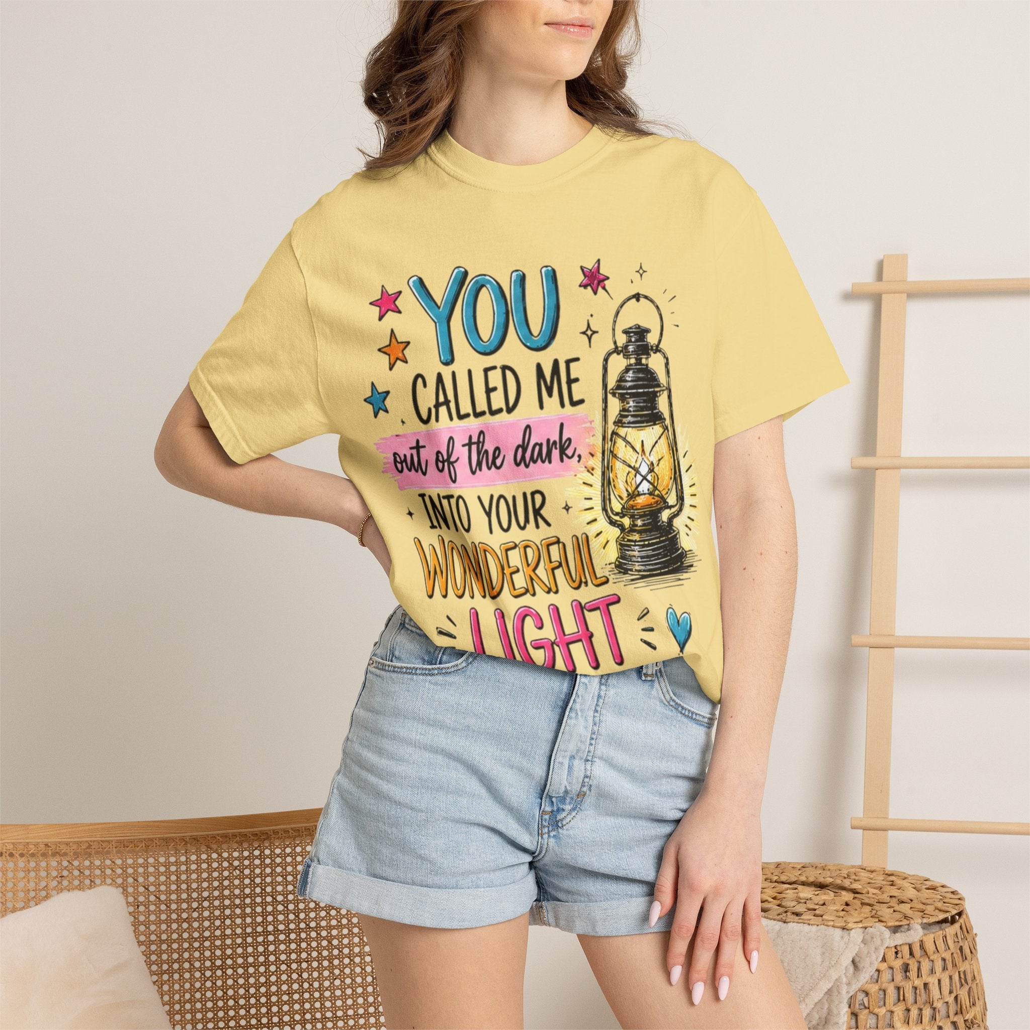 You Called Me Out of the Dark Lantern T-Shirt — Inspirational Graphic Tee