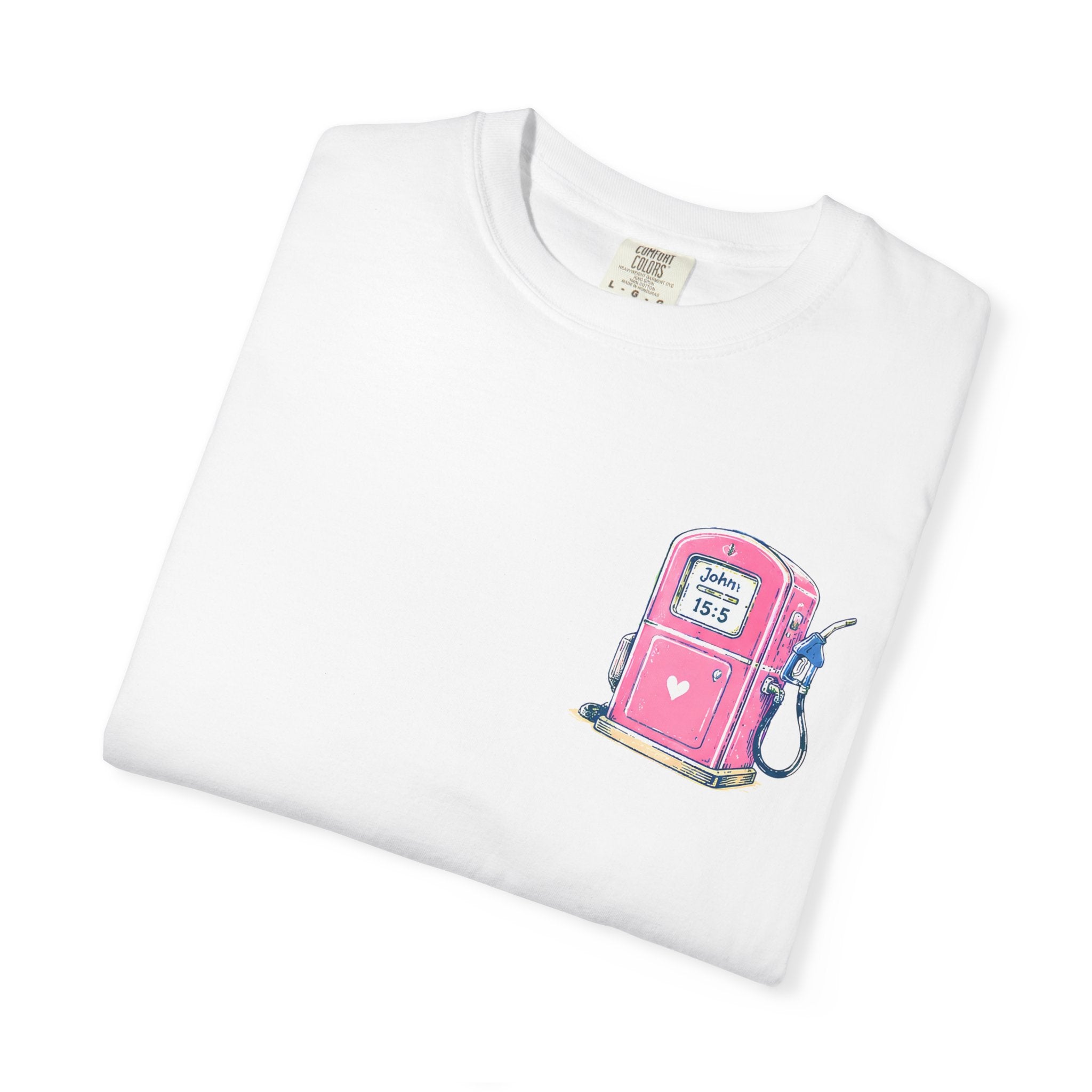 Fueled By Jesus T-Shirt — 'He Never Runs on Empty' Graphic Tee