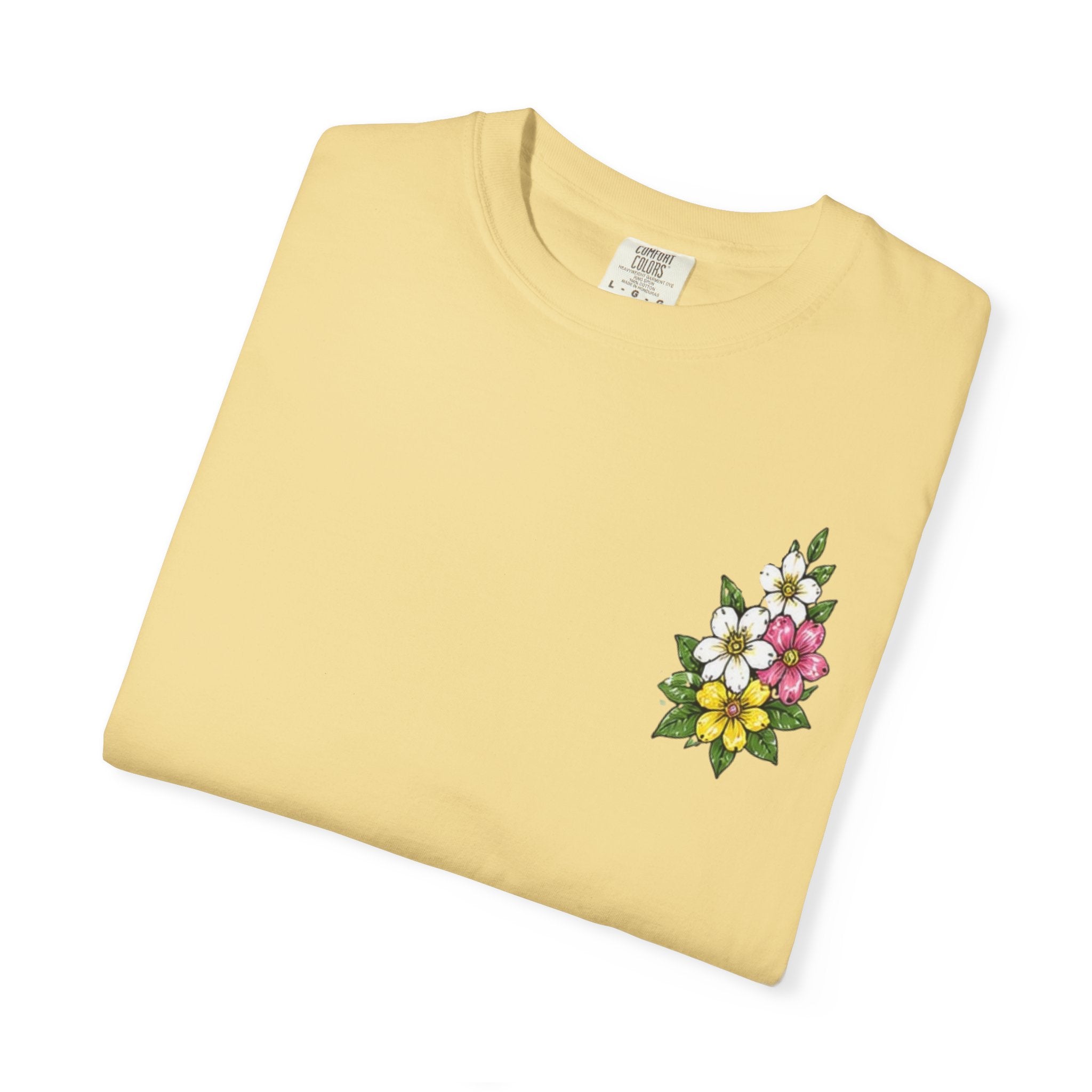 Religious Graphic T-Shirt — "This Is My Story, This Is My Song" Floral Cross Tee