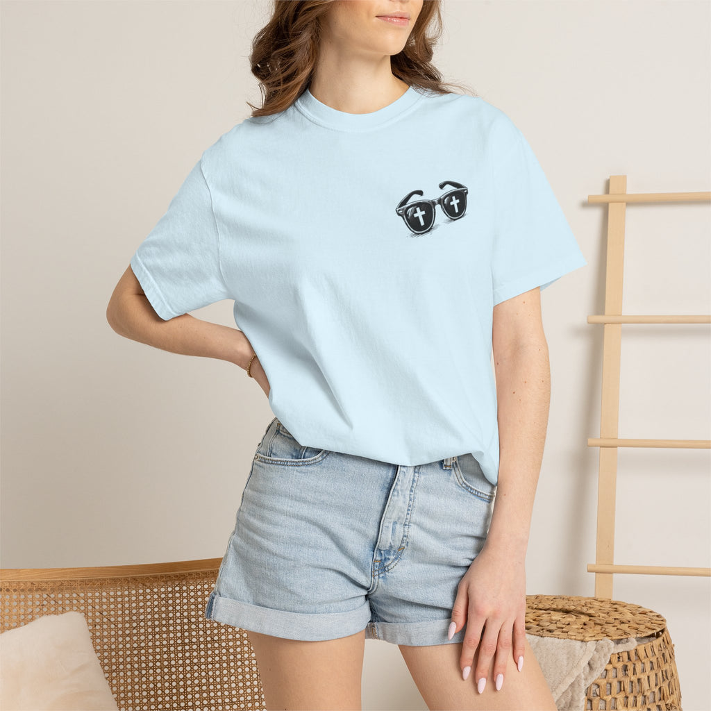 I Was Lost But Now I’m Found T-Shirt — Christian Sunglasses Faith Tee