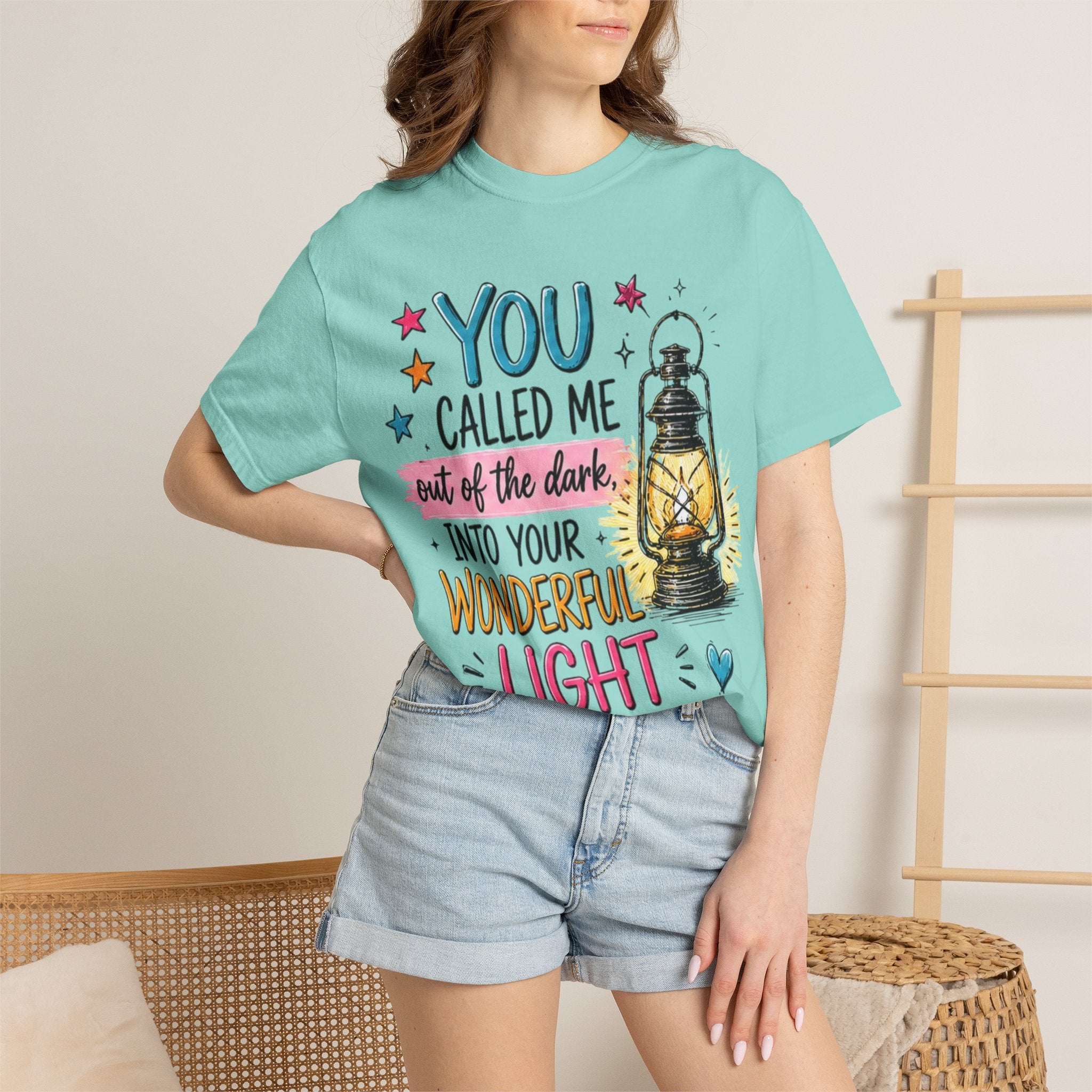 You Called Me Out of the Dark Lantern T-Shirt — Inspirational Graphic Tee