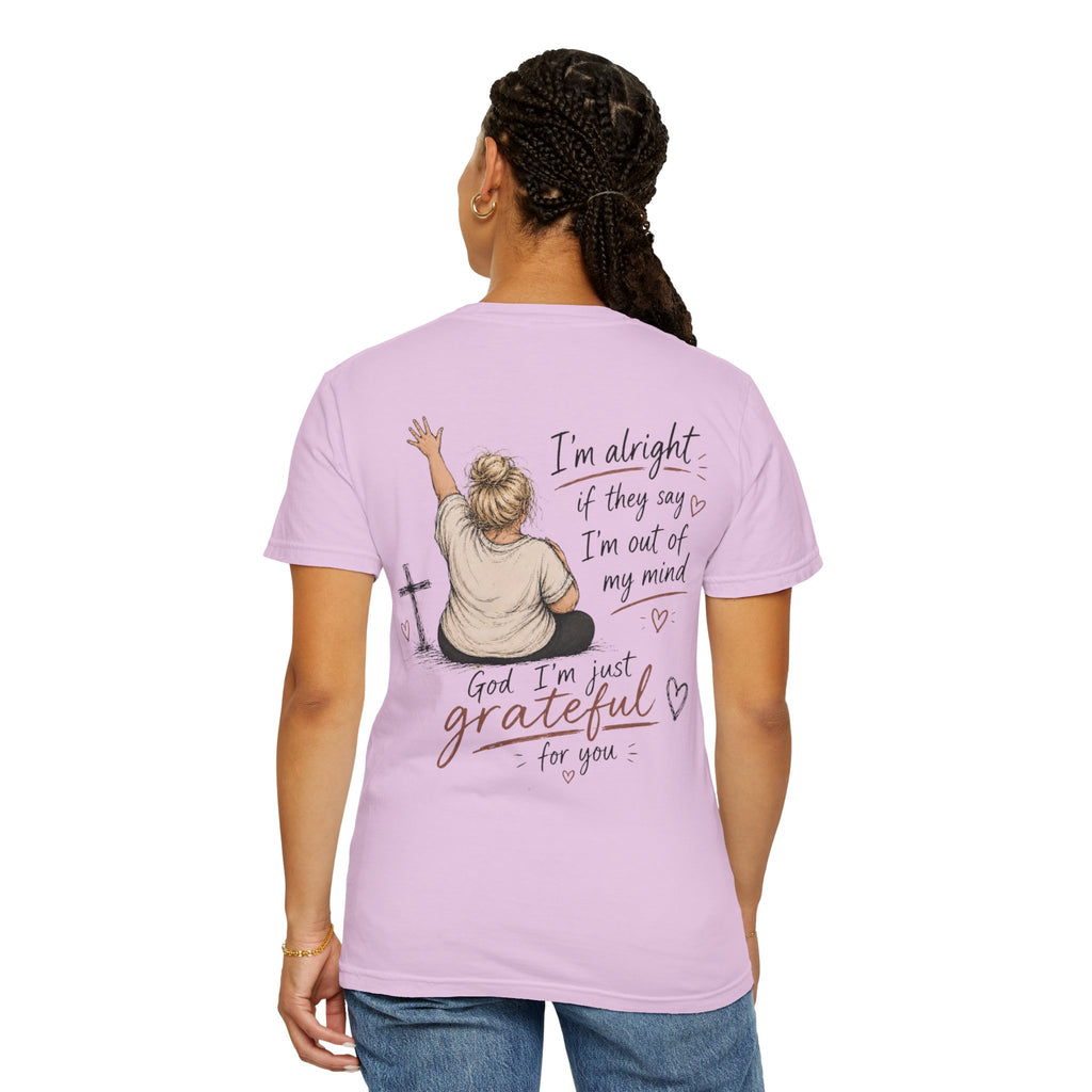 Christian Grateful Tee — "Grateful" Faith Graphic T-Shirt