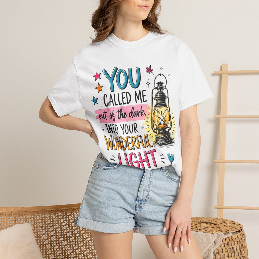 You Called Me Out of the Dark Lantern T-Shirt — Inspirational Graphic Tee