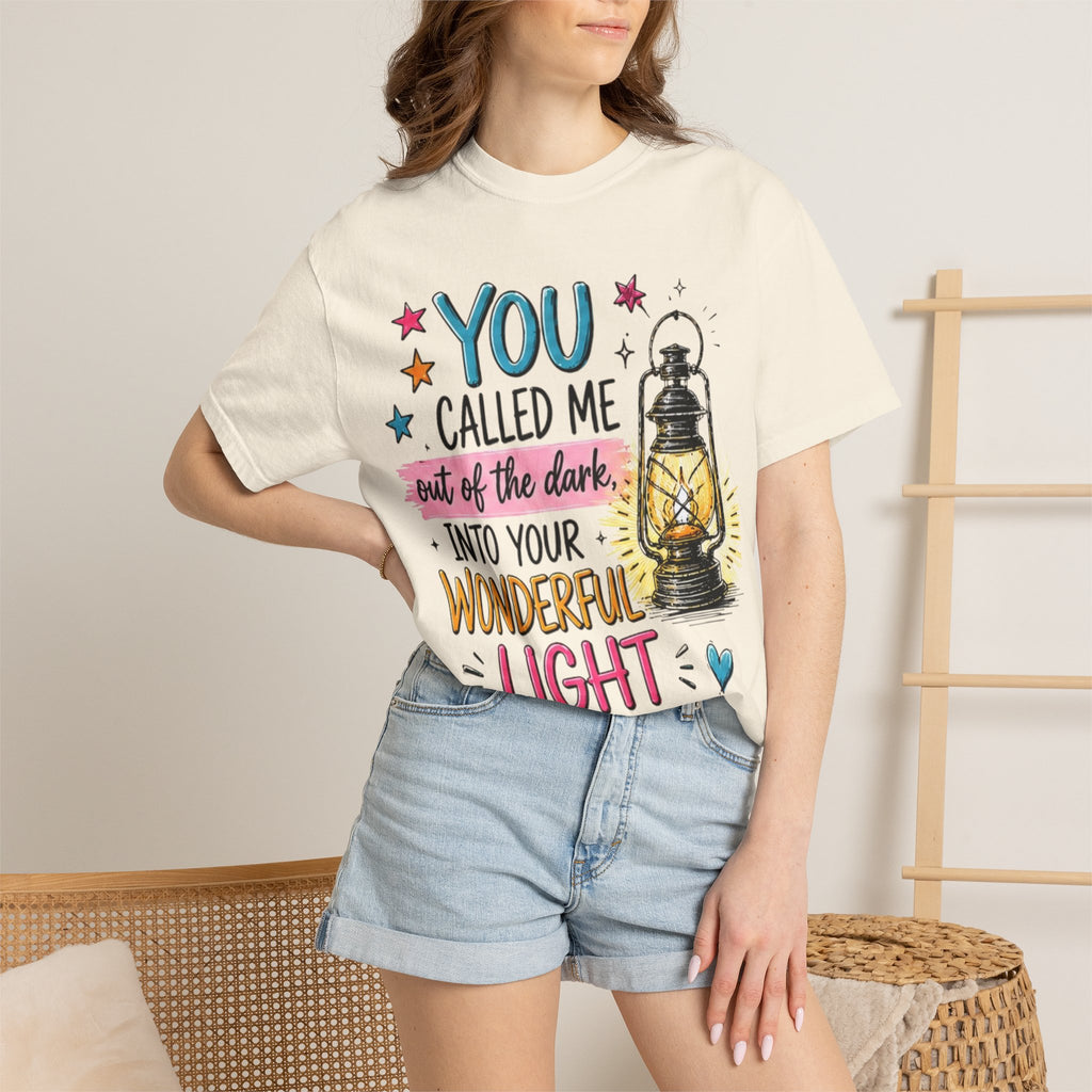You Called Me Out of the Dark Lantern T-Shirt — Inspirational Graphic Tee