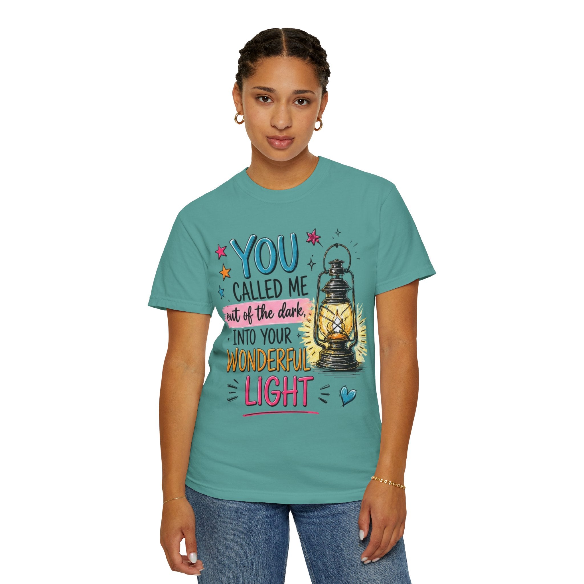 You Called Me Out of the Dark Lantern T-Shirt — Inspirational Graphic Tee
