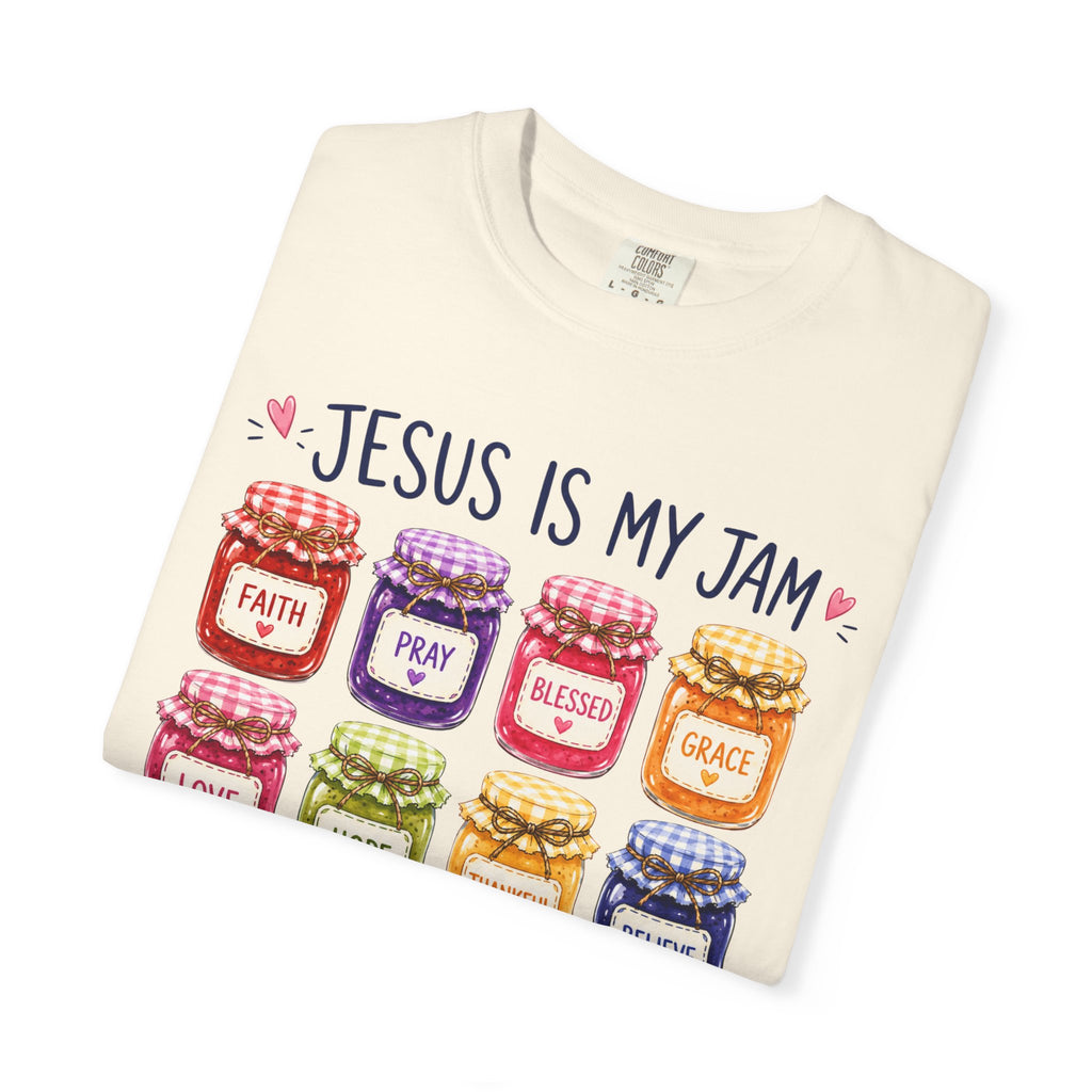 Jesus Is My Jam T-Shirt — Christian Faith Graphic Tee (Spread Love, Pray, Believe)
