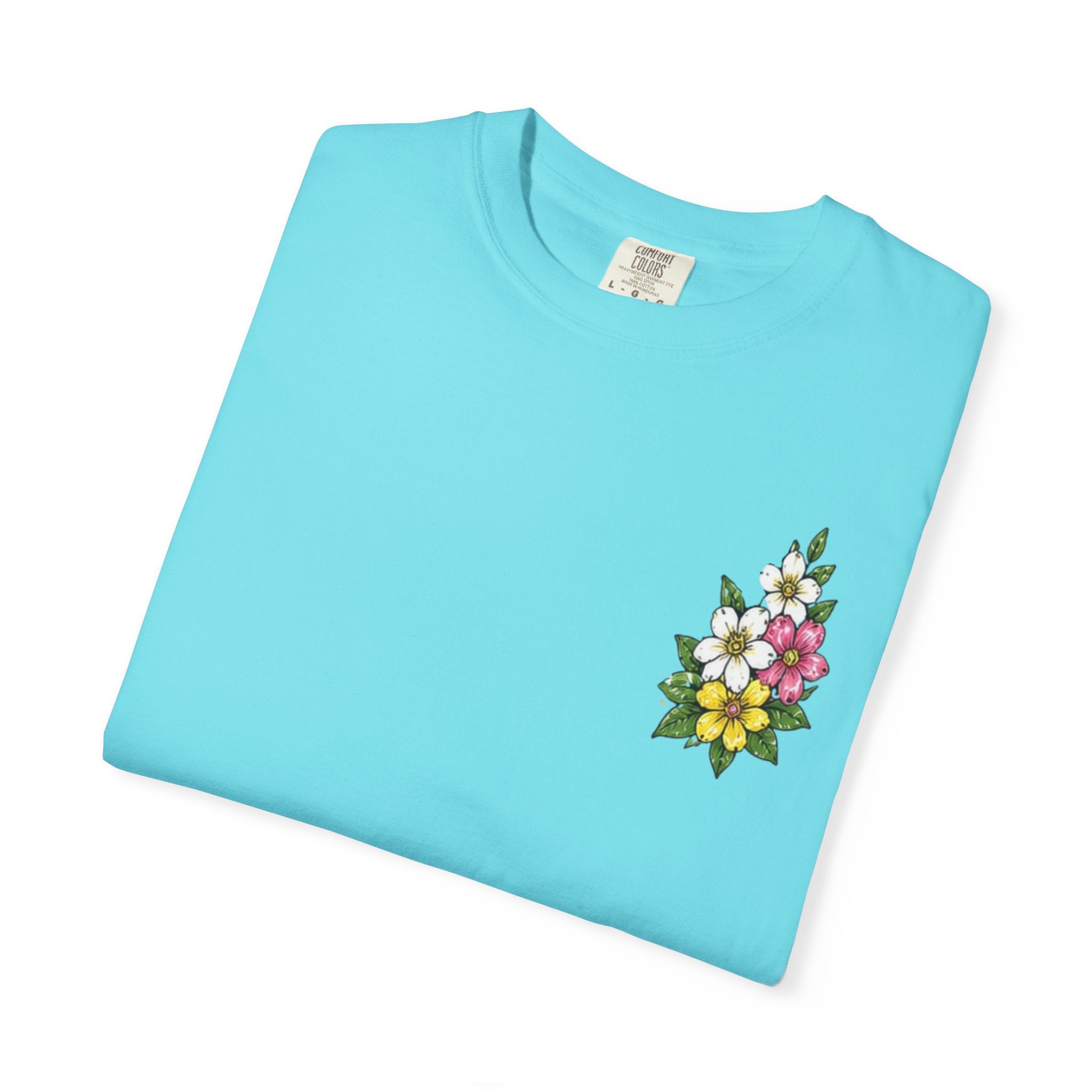 Religious Graphic T-Shirt — "This Is My Story, This Is My Song" Floral Cross Tee