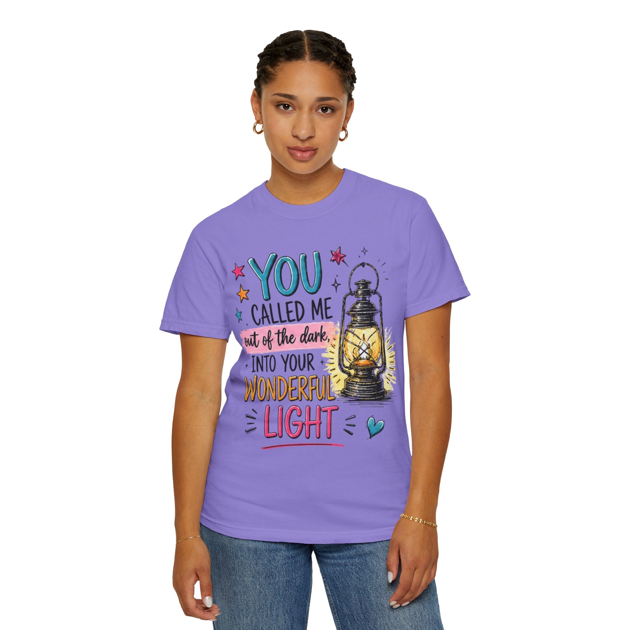 You Called Me Out of the Dark Lantern T-Shirt — Inspirational Graphic Tee