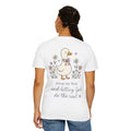 Duck Illustration T-Shirt — "Doing My Best, and Letting God Do the Rest" Christian Graphic Tee