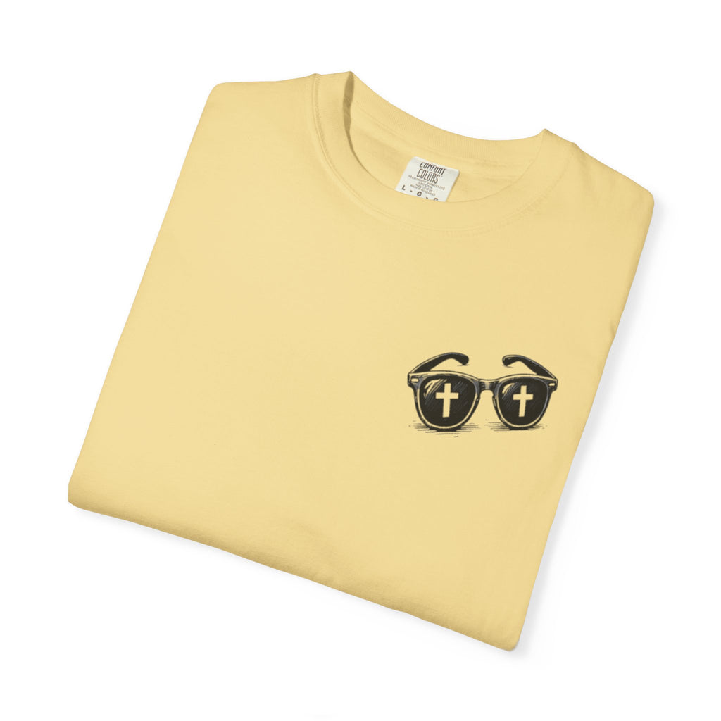 I Was Lost But Now I’m Found T-Shirt — Christian Sunglasses Faith Tee