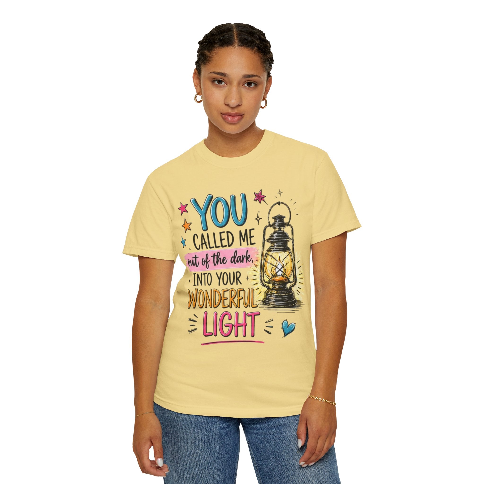 You Called Me Out of the Dark Lantern T-Shirt — Inspirational Graphic Tee