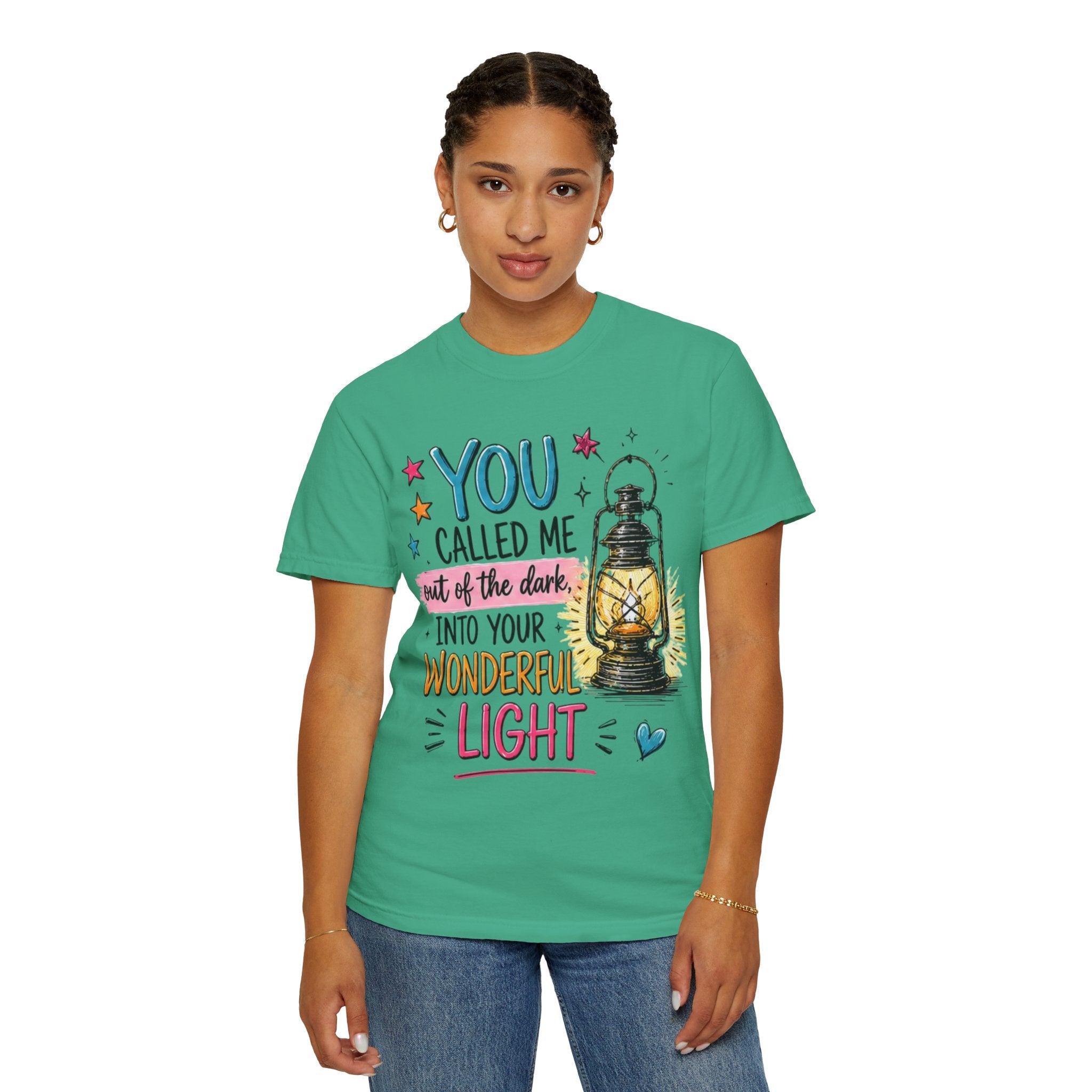 You Called Me Out of the Dark Lantern T-Shirt — Inspirational Graphic Tee