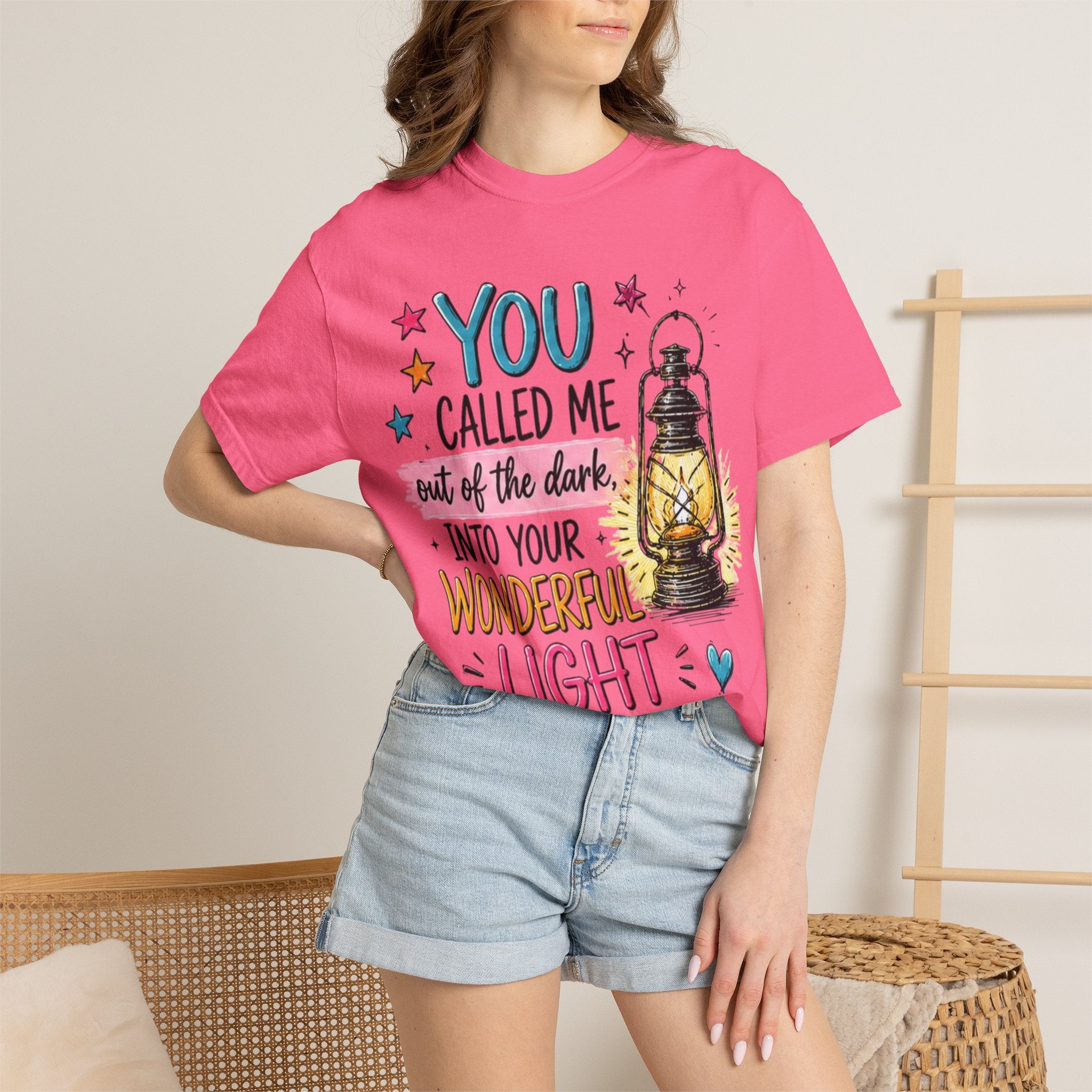 You Called Me Out of the Dark Lantern T-Shirt — Inspirational Graphic Tee