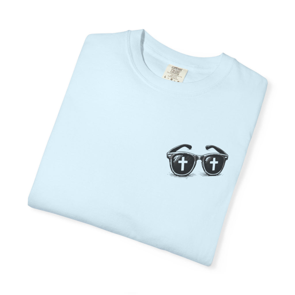 I Was Lost But Now I’m Found T-Shirt — Christian Sunglasses Faith Tee