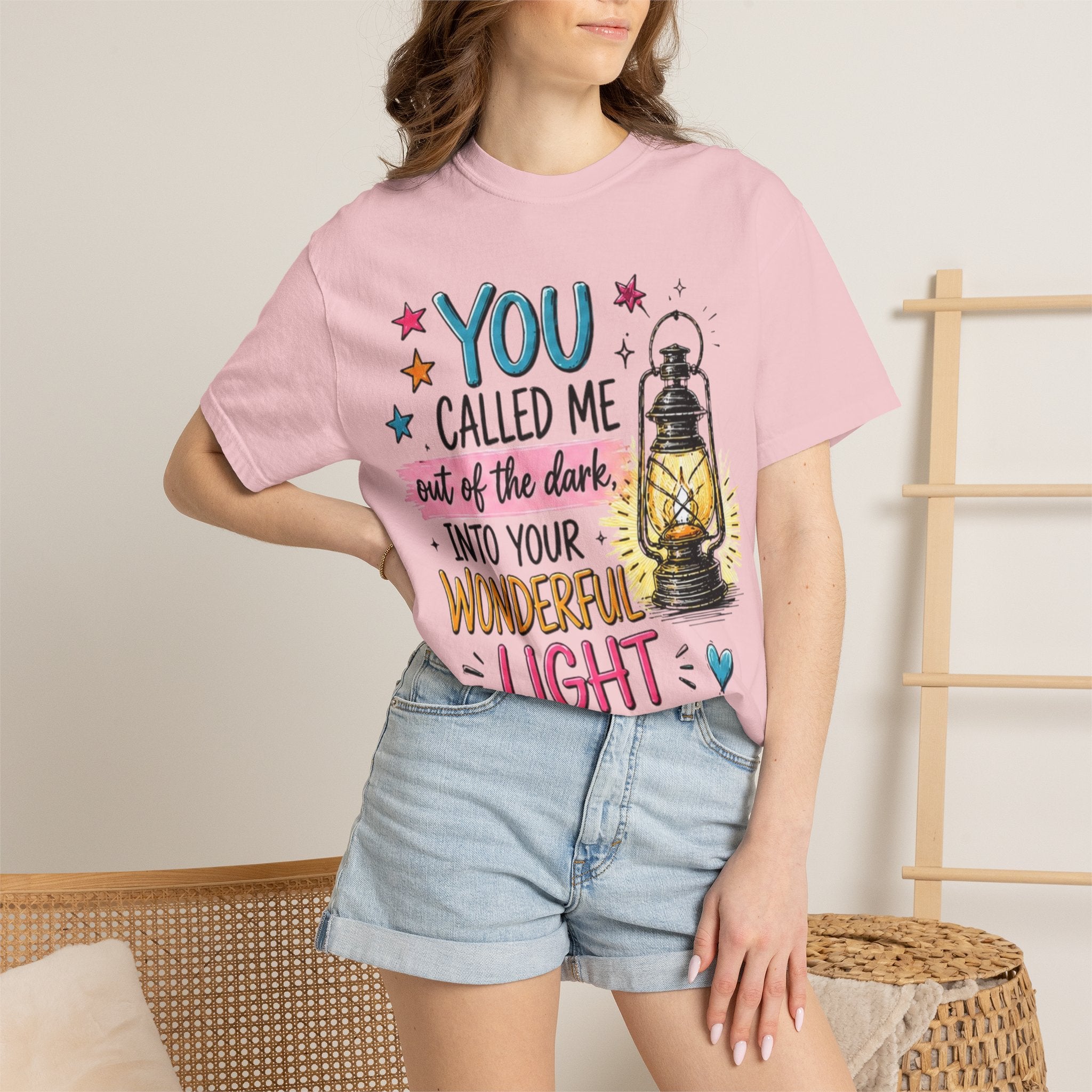 You Called Me Out of the Dark Lantern T-Shirt — Inspirational Graphic Tee