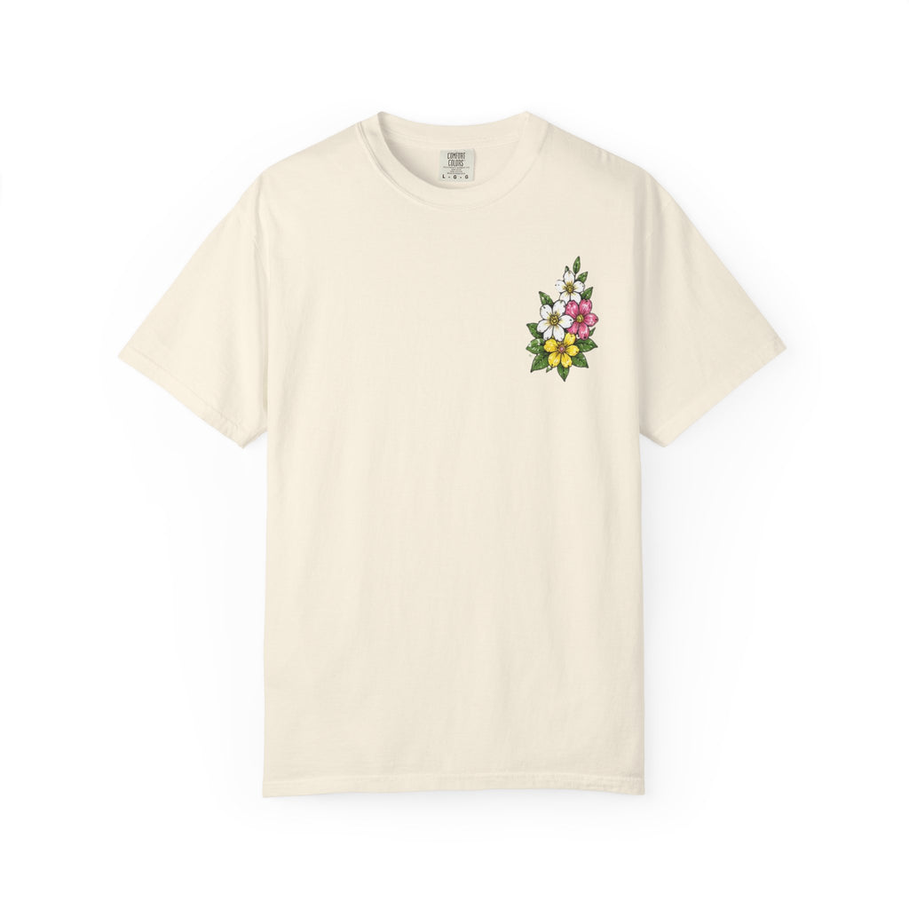 Religious Graphic T-Shirt — "This Is My Story, This Is My Song" Floral Cross Tee