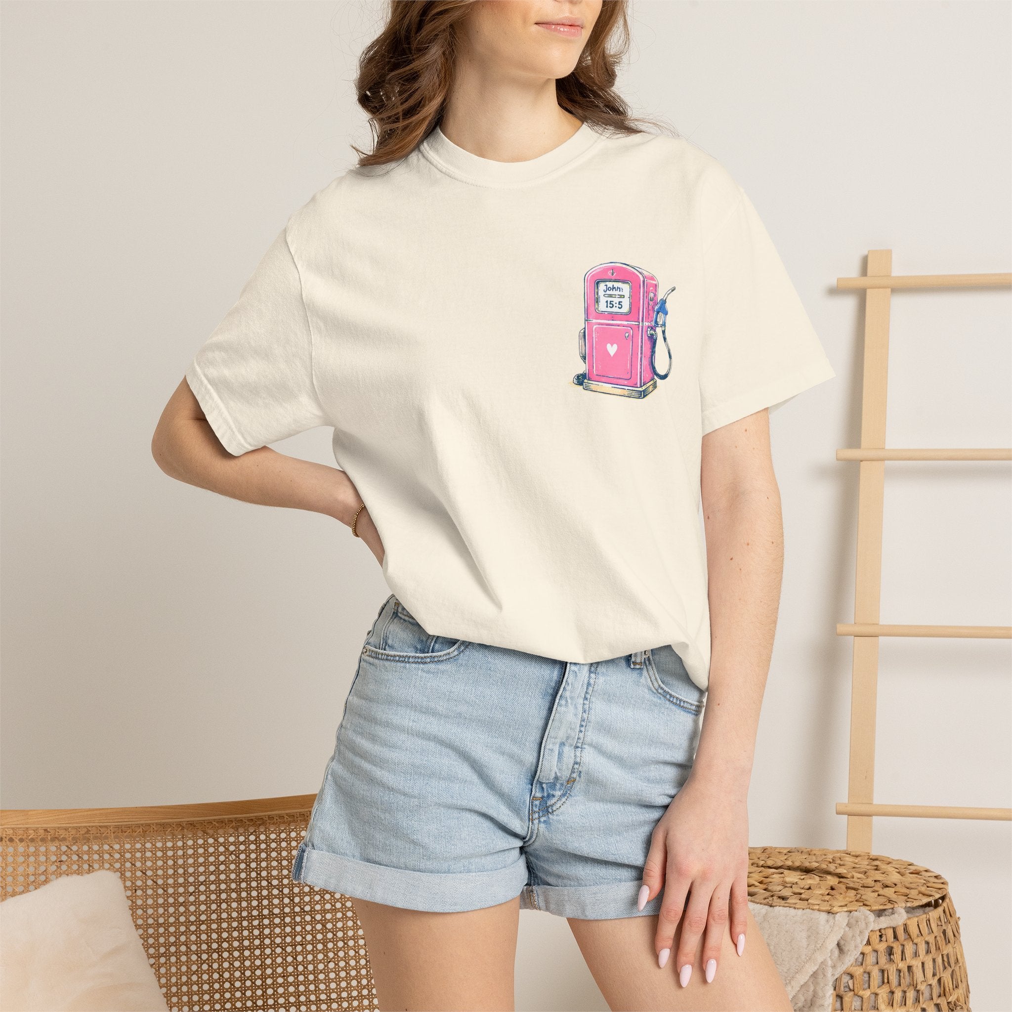 Fueled By Jesus T-Shirt — 'He Never Runs on Empty' Graphic Tee