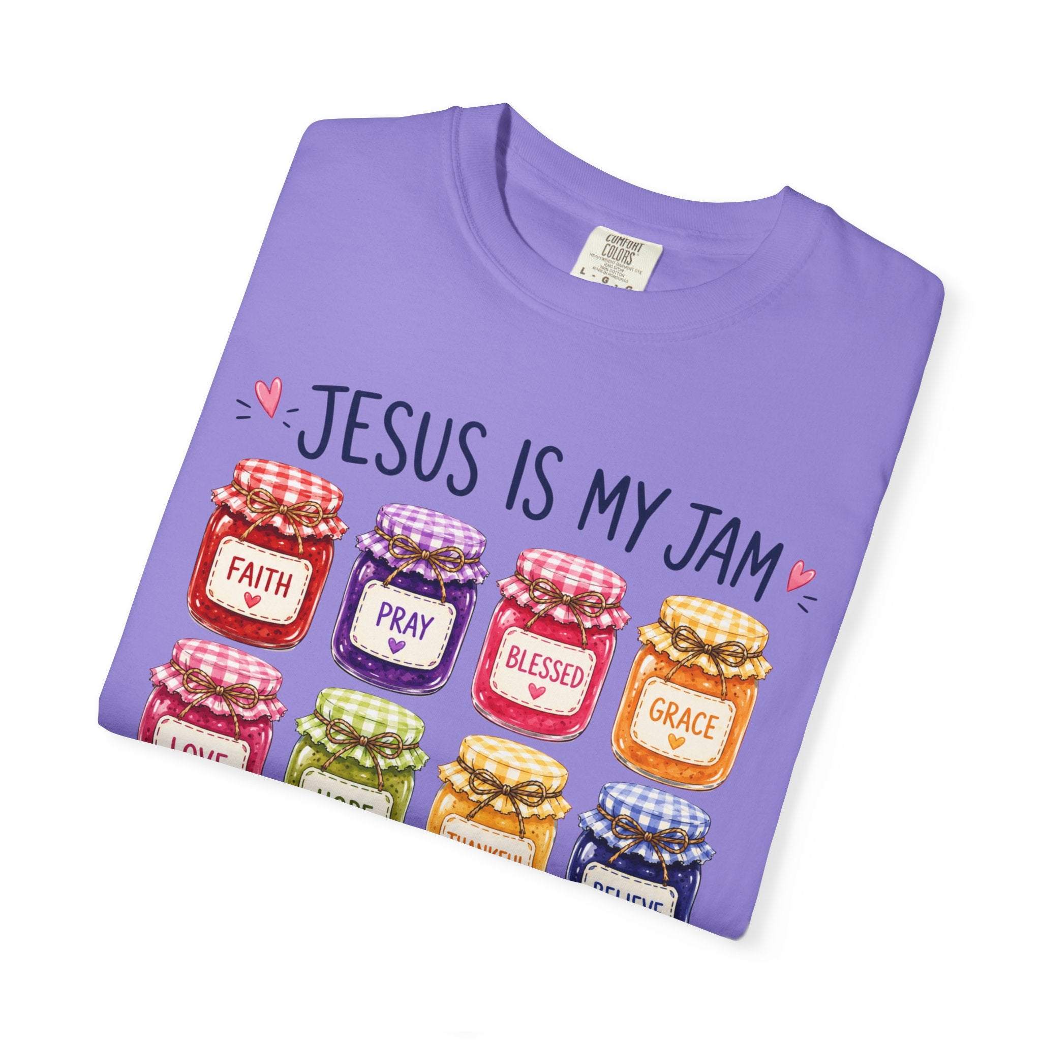 Jesus Is My Jam T-Shirt — Christian Faith Graphic Tee (Spread Love, Pray, Believe)