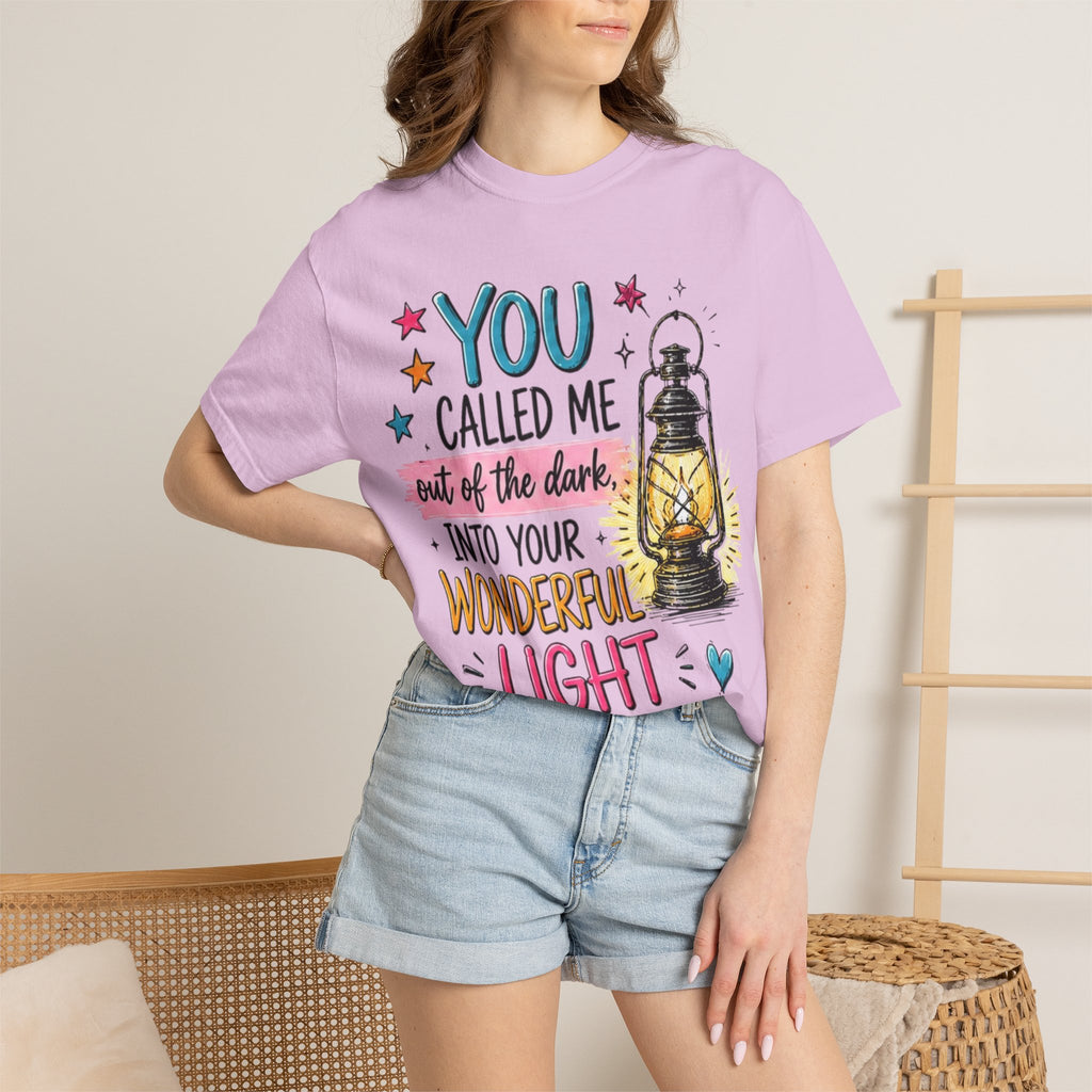 You Called Me Out of the Dark Lantern T-Shirt — Inspirational Graphic Tee