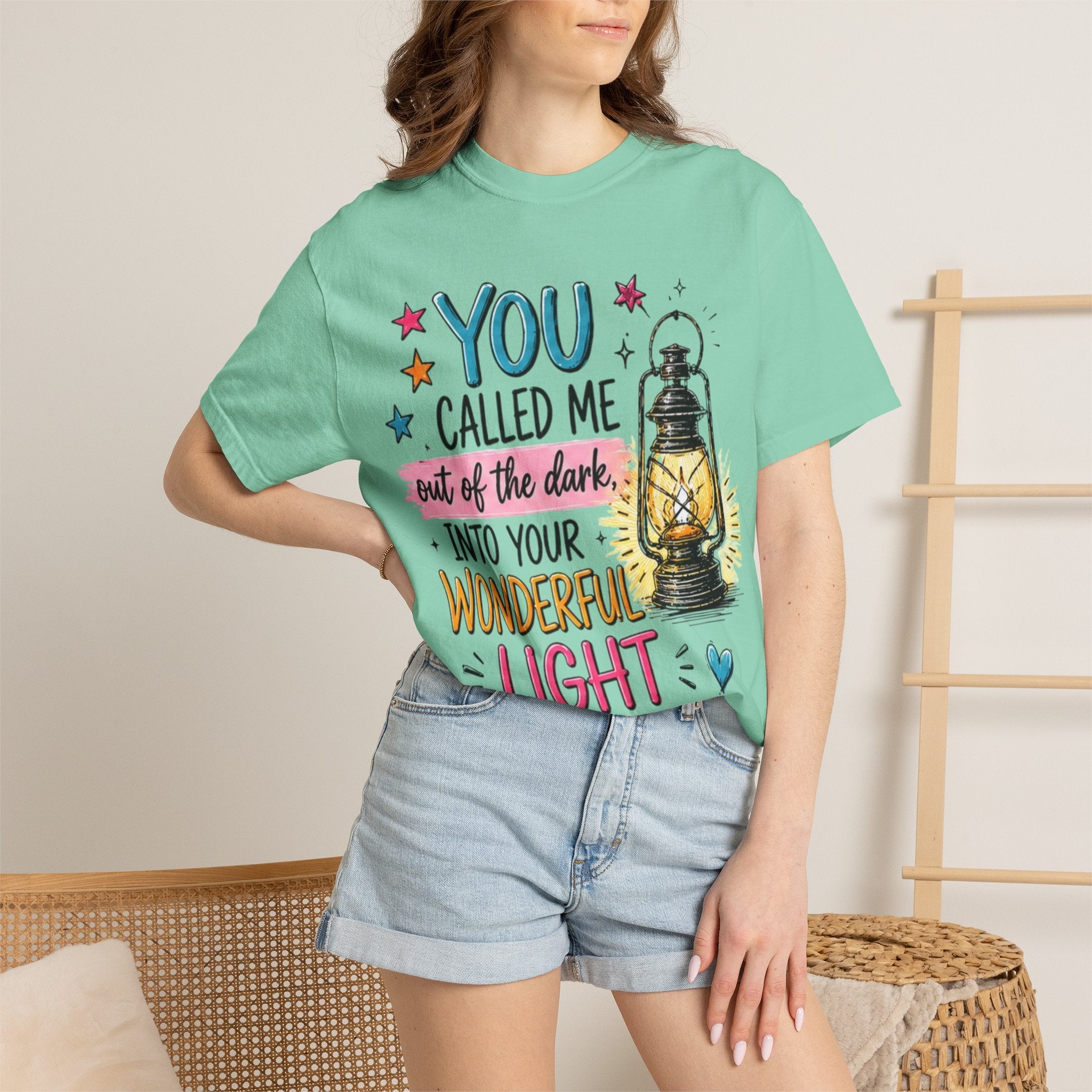 You Called Me Out of the Dark Lantern T-Shirt — Inspirational Graphic Tee