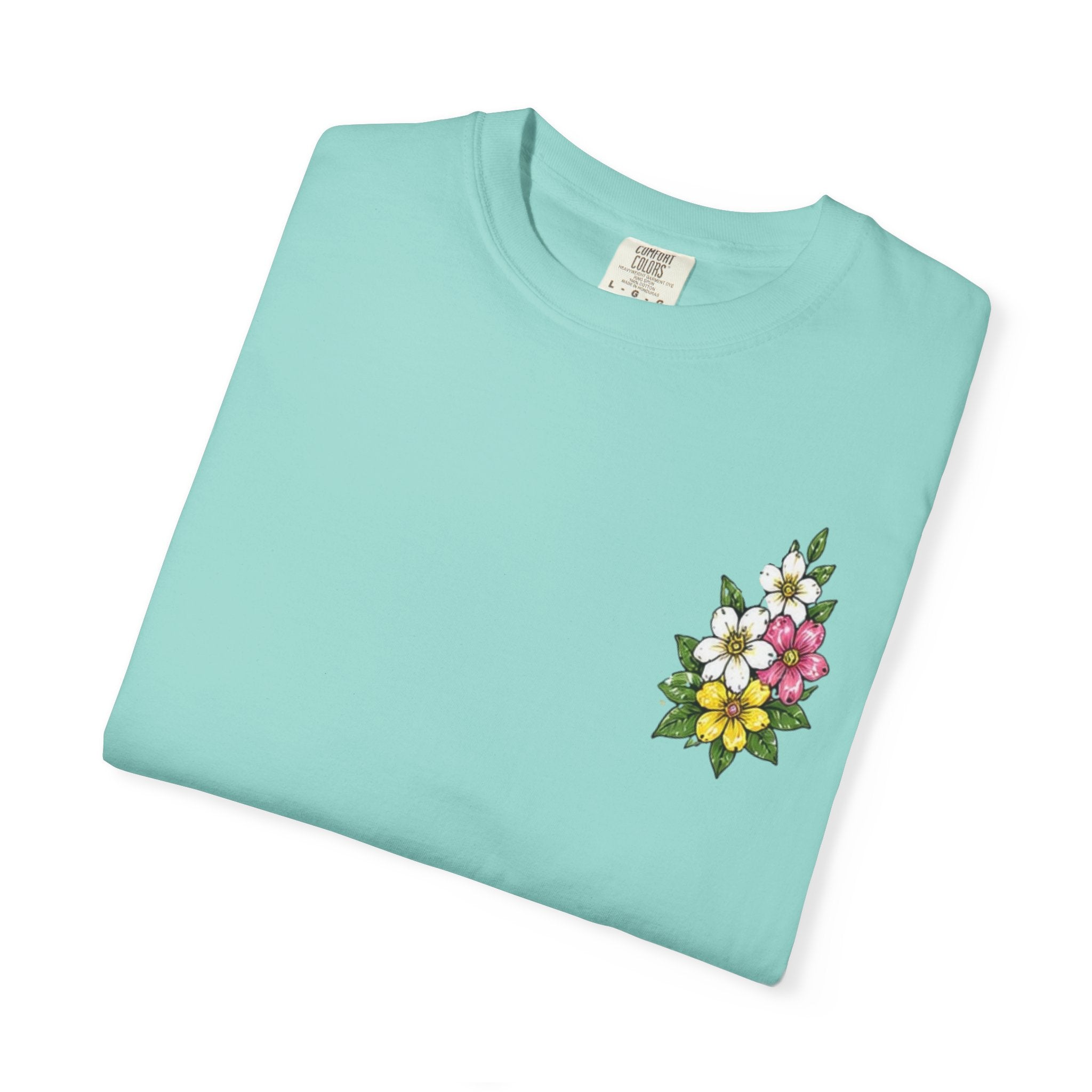 Religious Graphic T-Shirt — "This Is My Story, This Is My Song" Floral Cross Tee