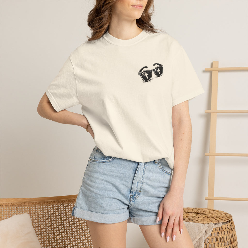 I Was Lost But Now I’m Found T-Shirt — Christian Sunglasses Faith Tee