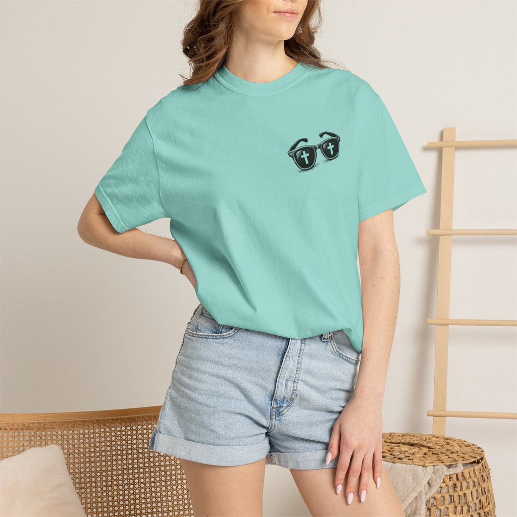 I Was Lost But Now I’m Found T-Shirt — Christian Sunglasses Faith Tee