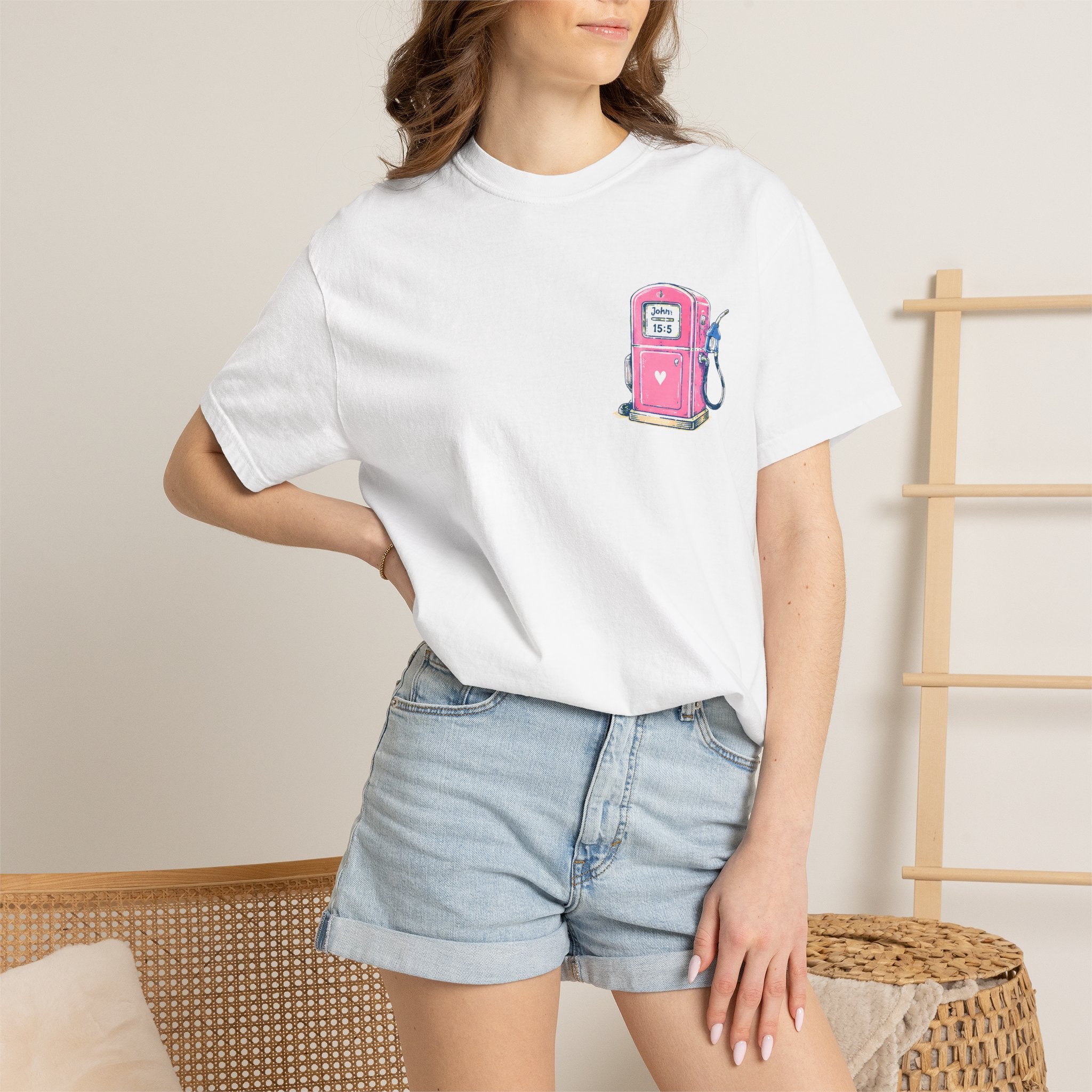 Fueled By Jesus T-Shirt — 'He Never Runs on Empty' Graphic Tee