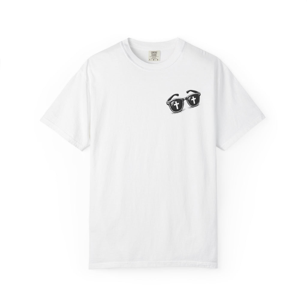 I Was Lost But Now I’m Found T-Shirt — Christian Sunglasses Faith Tee