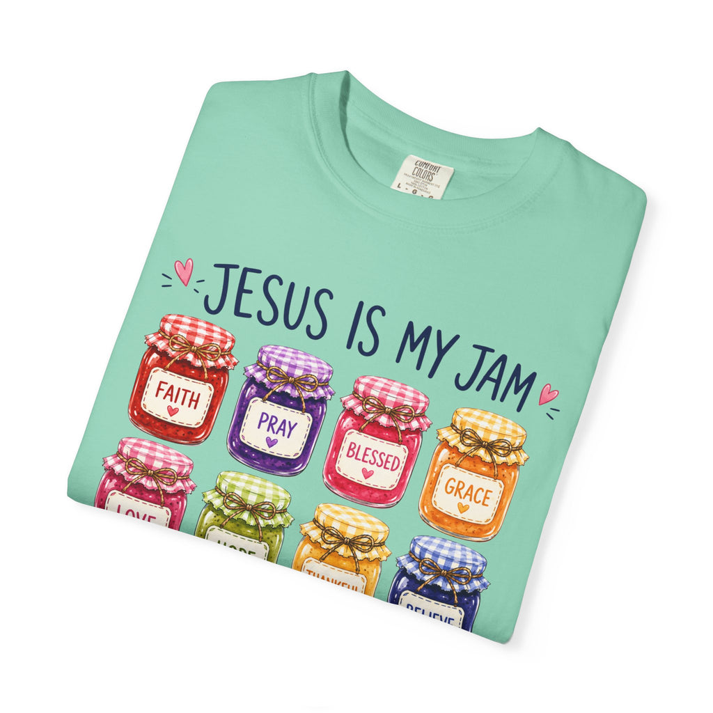 Jesus Is My Jam T-Shirt — Christian Faith Graphic Tee (Spread Love, Pray, Believe)
