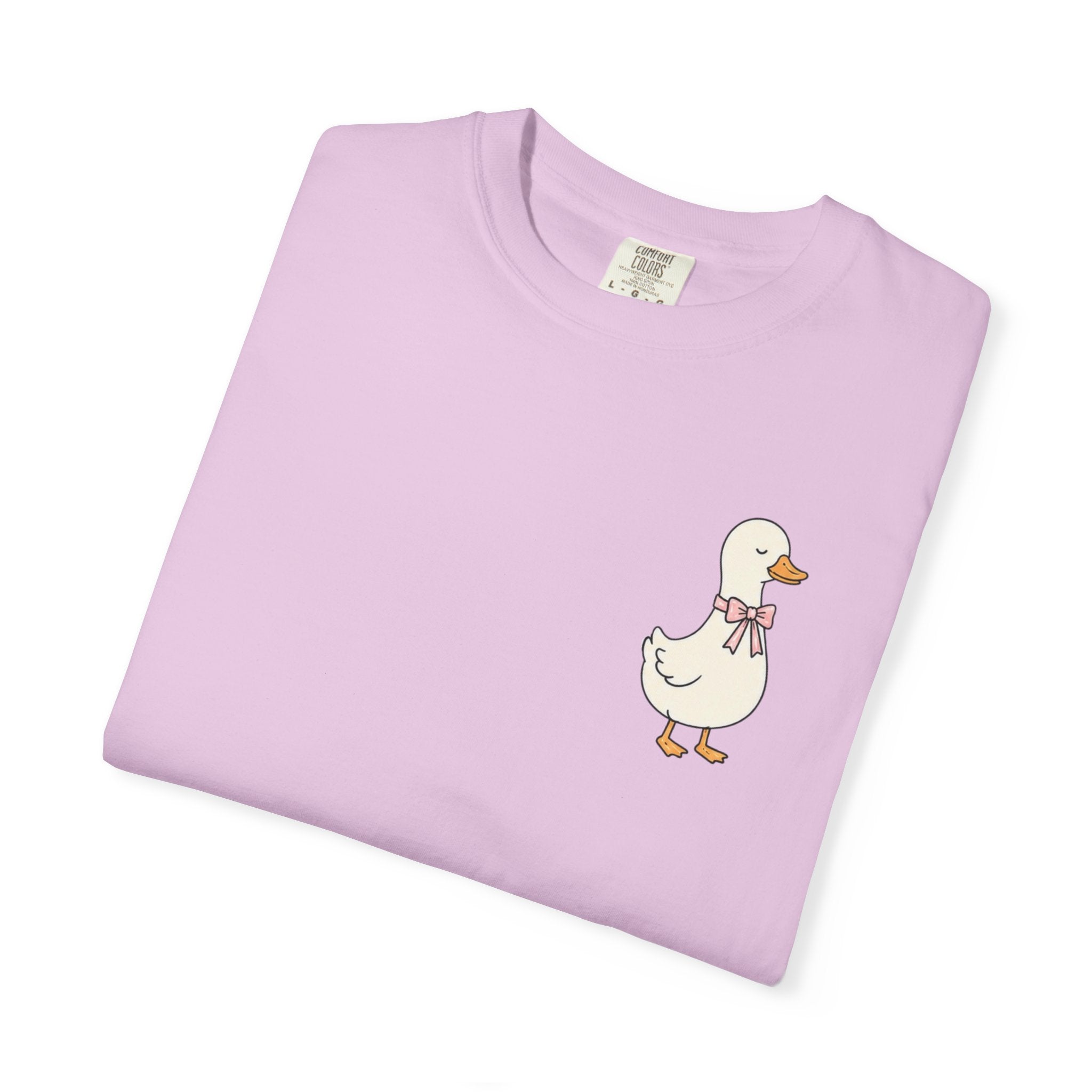 Duck Illustration T-Shirt — "Doing My Best, and Letting God Do the Rest" Christian Graphic Tee
