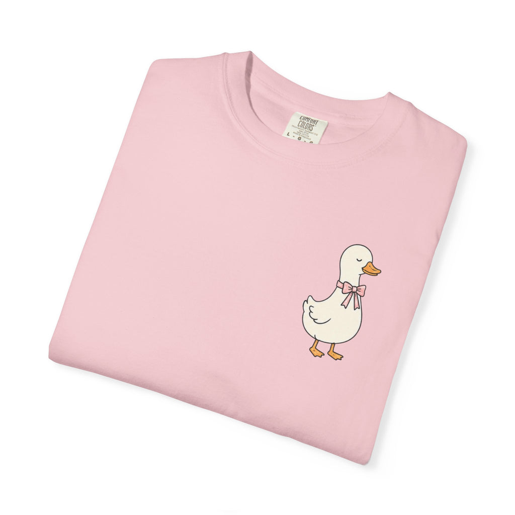 Duck Illustration T-Shirt — "Doing My Best, and Letting God Do the Rest" Christian Graphic Tee