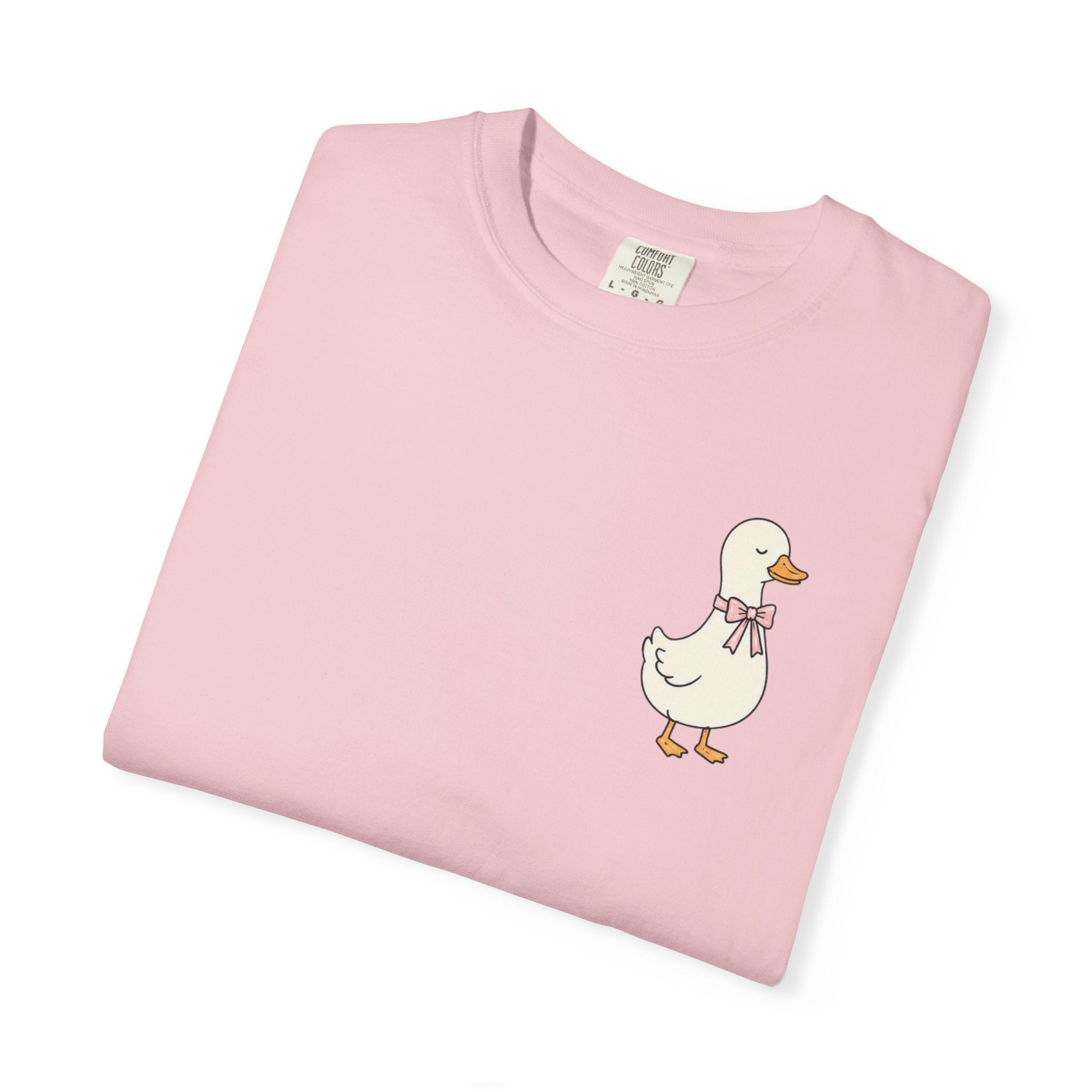 Duck Illustration T-Shirt — "Doing My Best, and Letting God Do the Rest" Christian Graphic Tee
