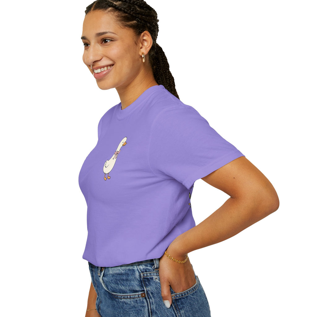 Duck Illustration T-Shirt — "Doing My Best, and Letting God Do the Rest" Christian Graphic Tee