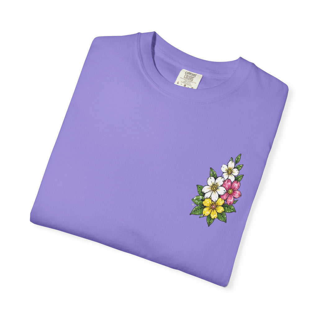Religious Graphic T-Shirt — "This Is My Story, This Is My Song" Floral Cross Tee