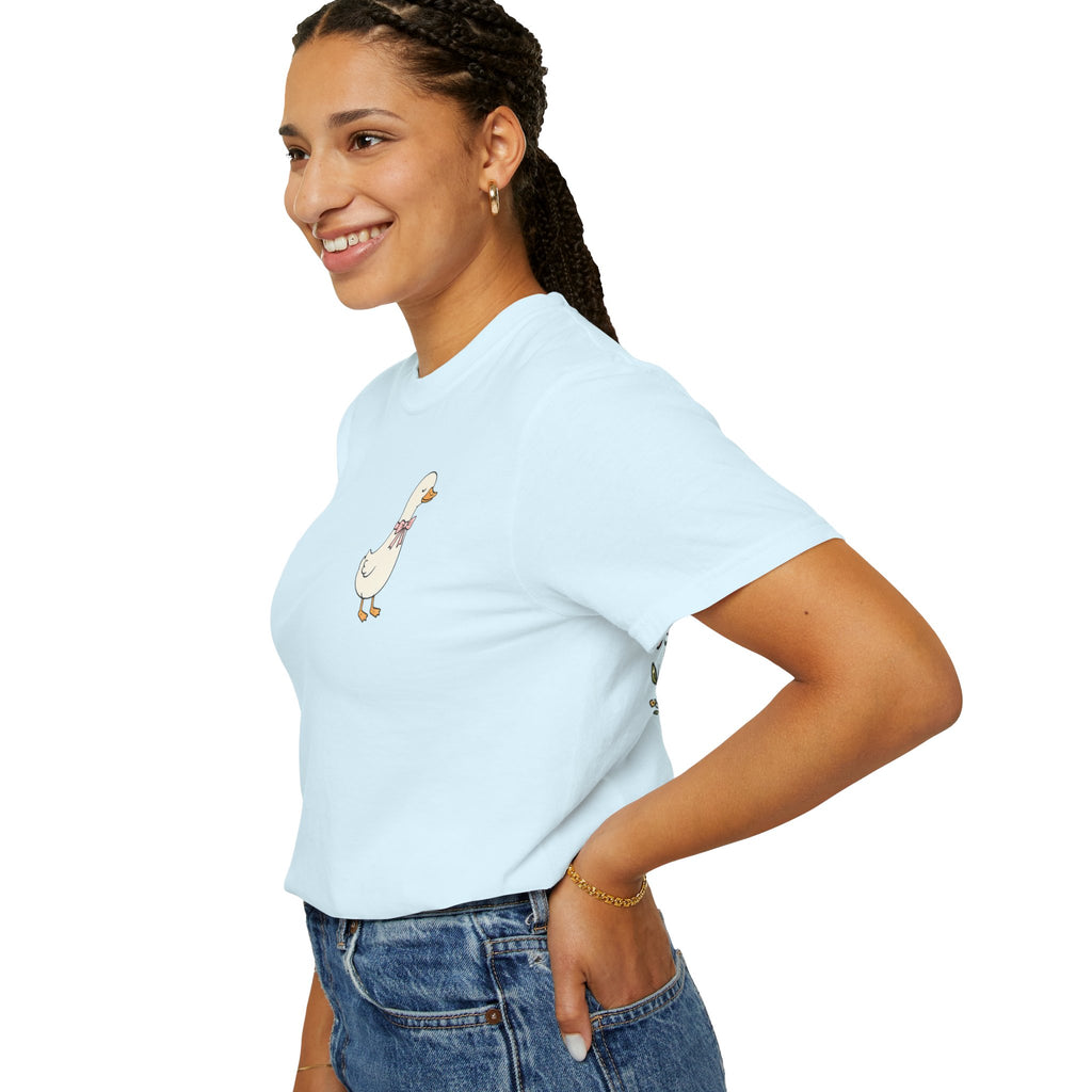 Duck Illustration T-Shirt — "Doing My Best, and Letting God Do the Rest" Christian Graphic Tee