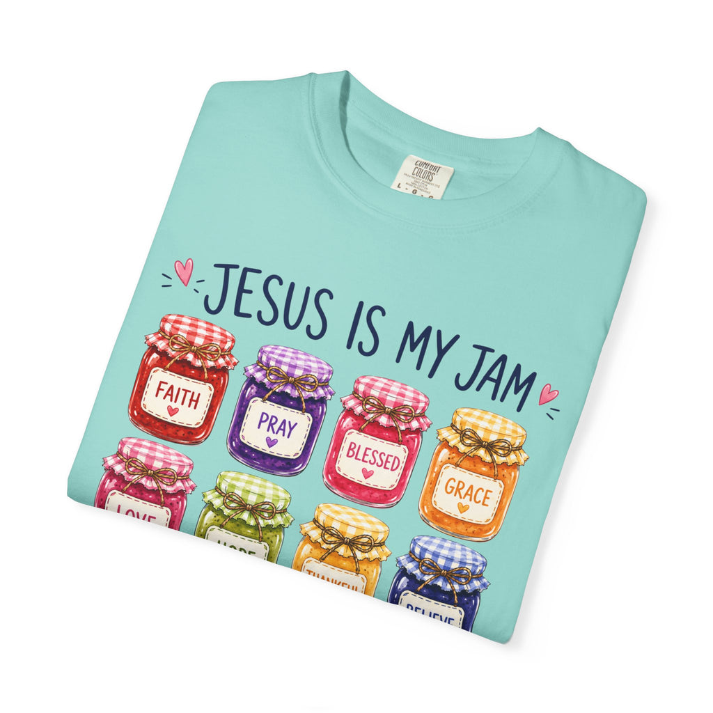 Jesus Is My Jam T-Shirt — Christian Faith Graphic Tee (Spread Love, Pray, Believe)