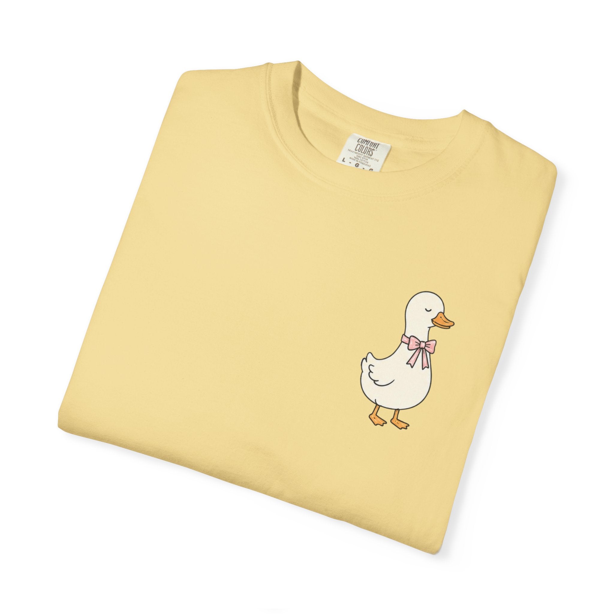 Duck Illustration T-Shirt — "Doing My Best, and Letting God Do the Rest" Christian Graphic Tee