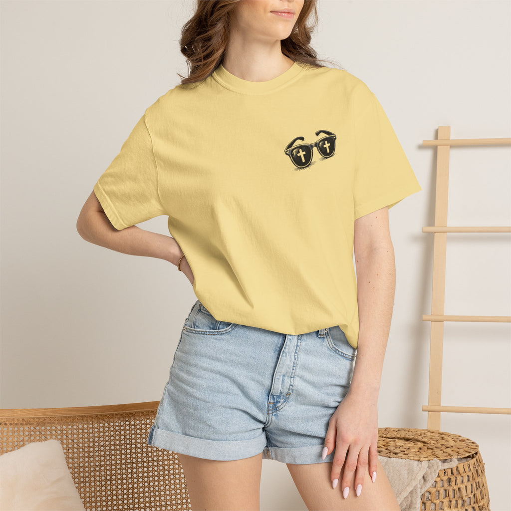 I Was Lost But Now I’m Found T-Shirt — Christian Sunglasses Faith Tee