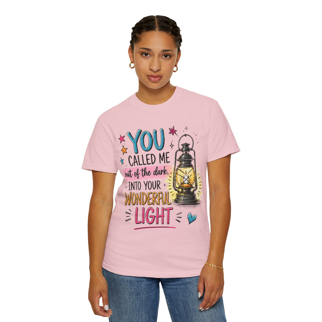 You Called Me Out of the Dark Lantern T-Shirt — Inspirational Graphic Tee