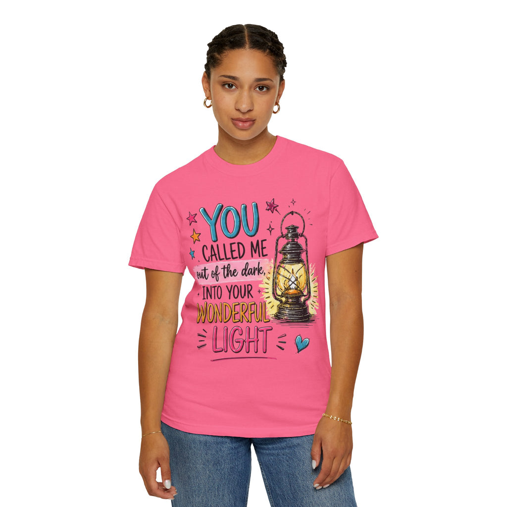You Called Me Out of the Dark Lantern T-Shirt — Inspirational Graphic Tee