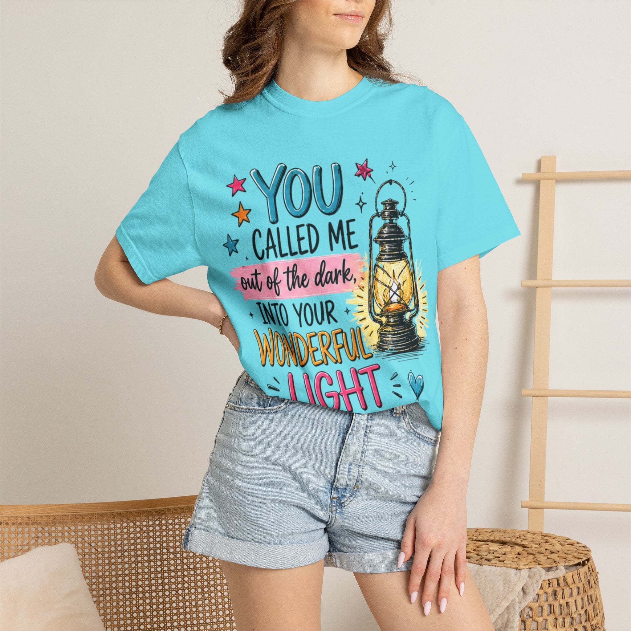 You Called Me Out of the Dark Lantern T-Shirt — Inspirational Graphic Tee