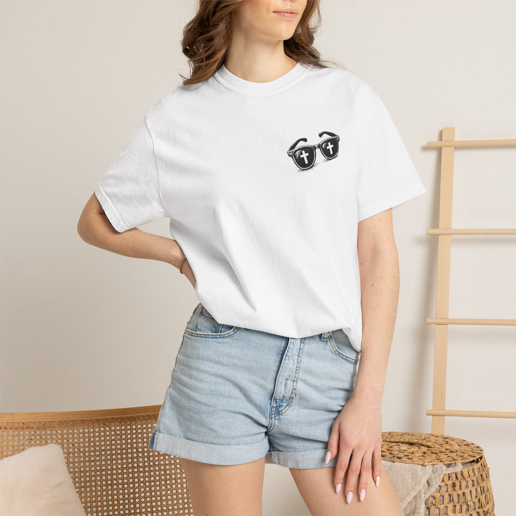 I Was Lost But Now I’m Found T-Shirt — Christian Sunglasses Faith Tee