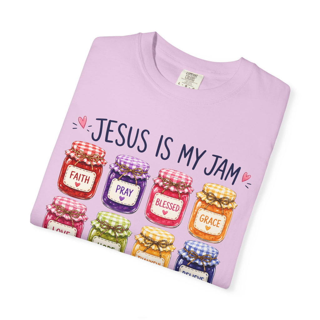 Jesus Is My Jam T-Shirt — Christian Faith Graphic Tee (Spread Love, Pray, Believe)
