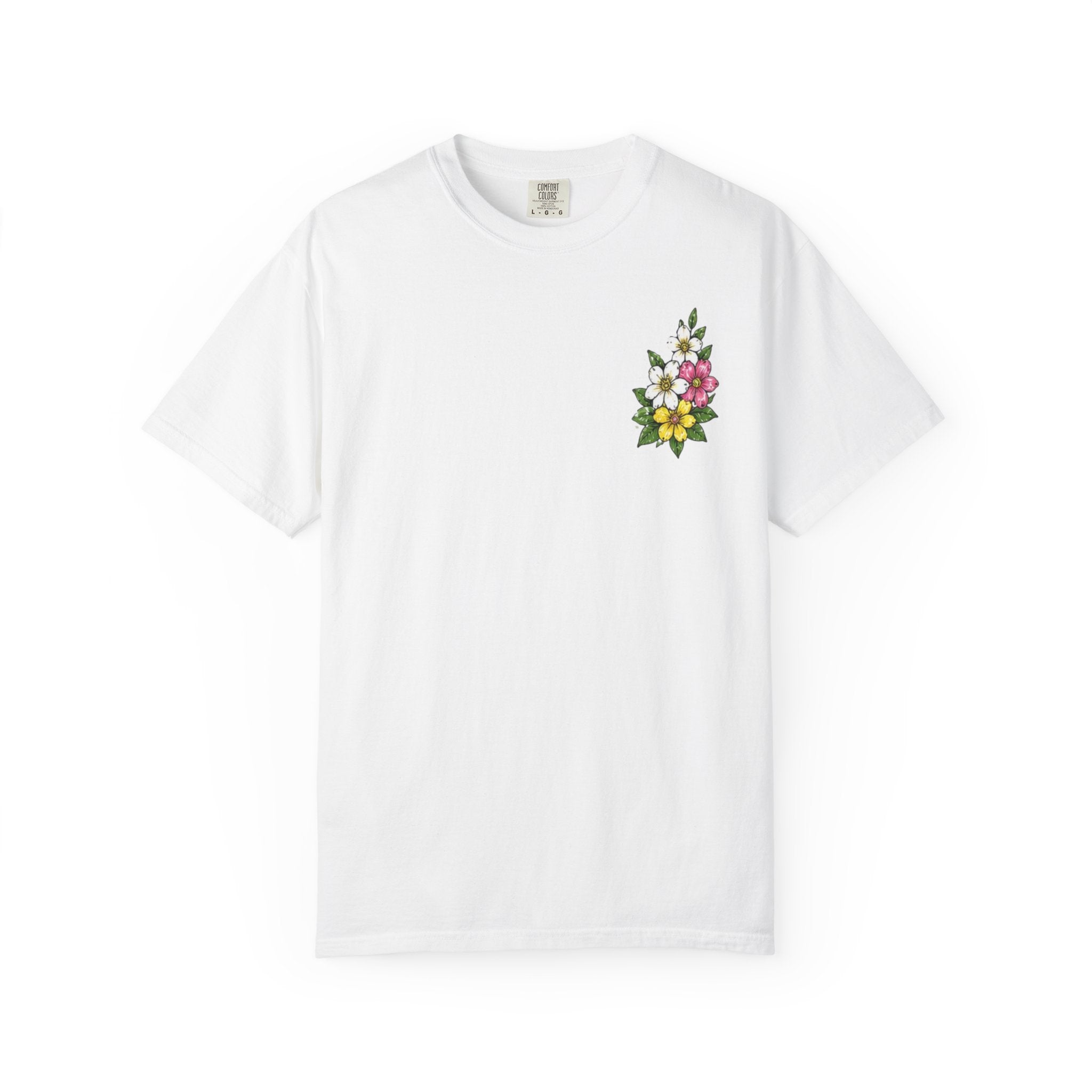 Religious Graphic T-Shirt — "This Is My Story, This Is My Song" Floral Cross Tee