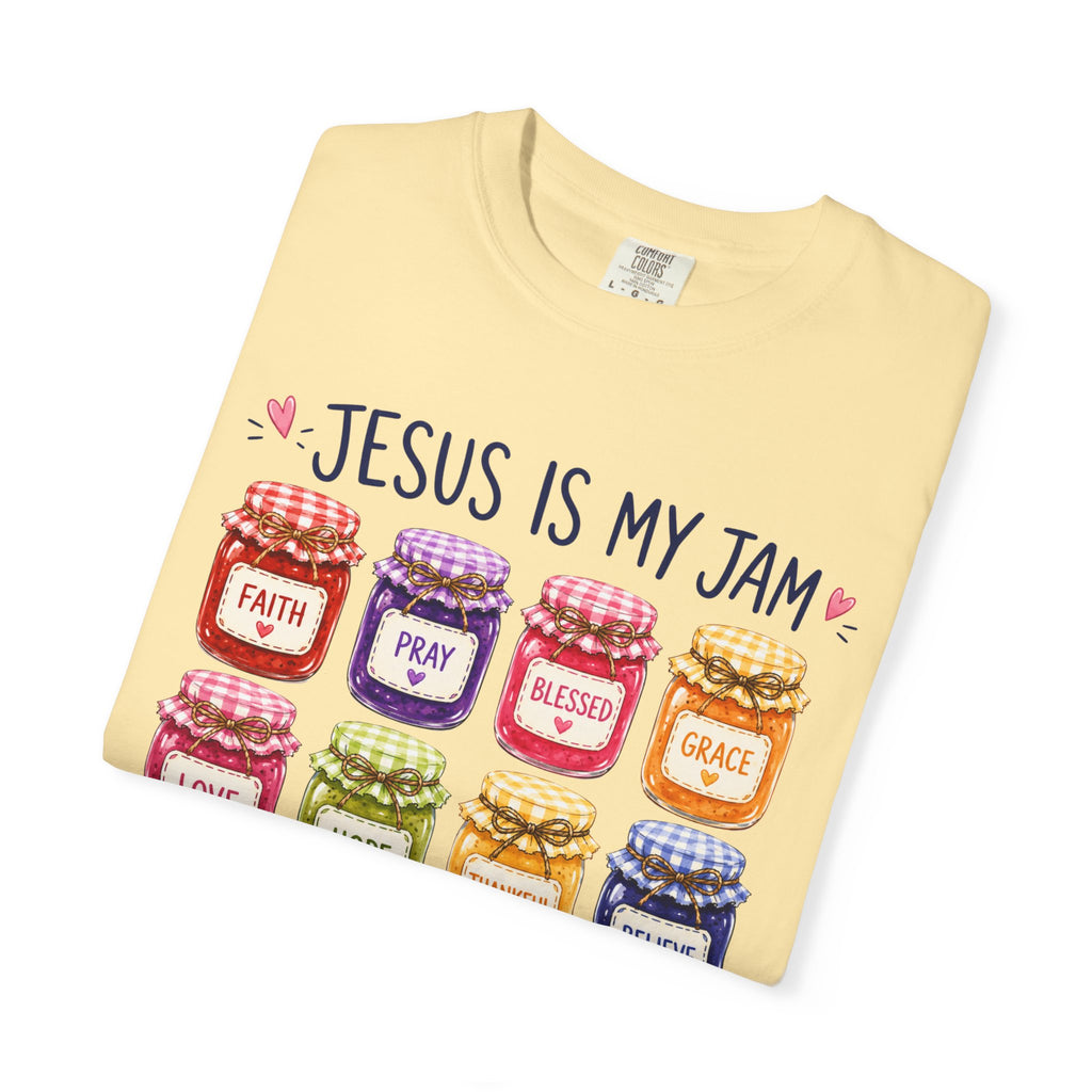 Jesus Is My Jam T-Shirt — Christian Faith Graphic Tee (Spread Love, Pray, Believe)
