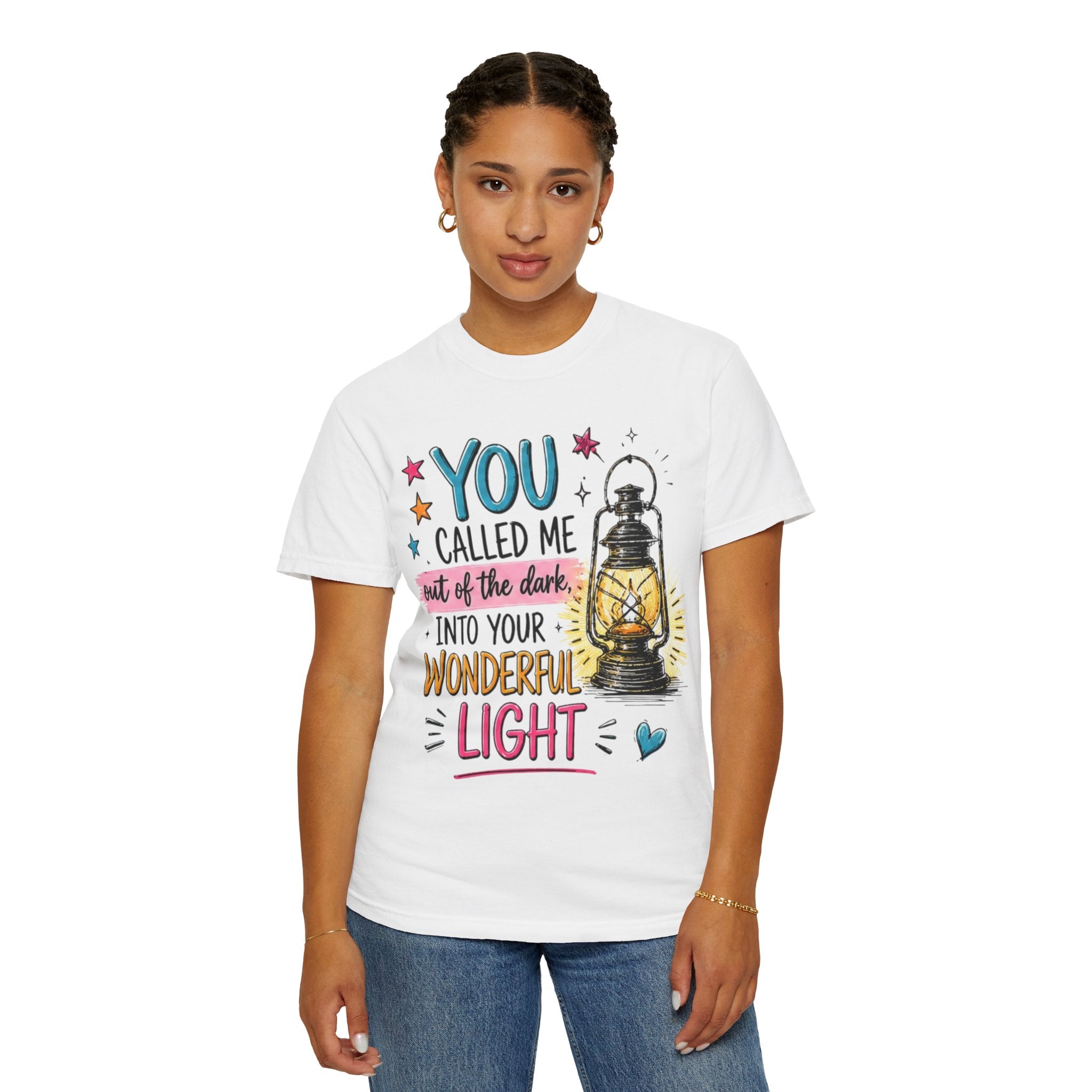 You Called Me Out of the Dark Lantern T-Shirt — Inspirational Graphic Tee